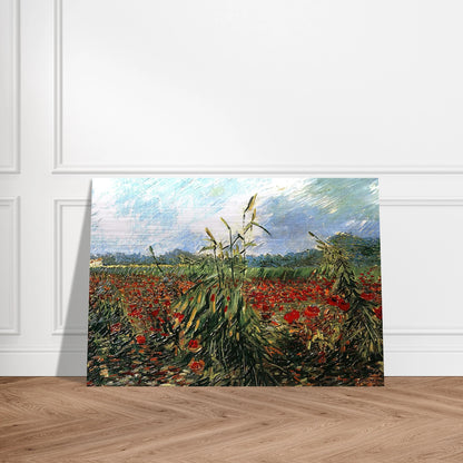 Green Ears of Wheat - Vincent van Gogh Brushed Aluminum Print - 70x100 cm / 28x40 inches | Vincent van Gogh Aluminum Print | Vincent van Gogh Prints