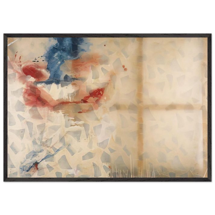 Untitled N33 - Sigmar Polke 70x100 cm / 28x40 inches Framed Art Print – Black Wooden Frame