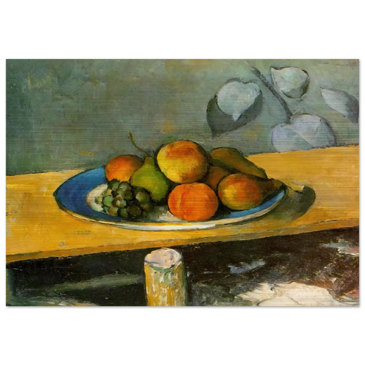 Apples, Pears and Grapes - Paul Cézanne Brushed Aluminum Print - 70x100 cm / 28x40 inches | Paul Cézanne Aluminum Print | Paul Cézanne Prints