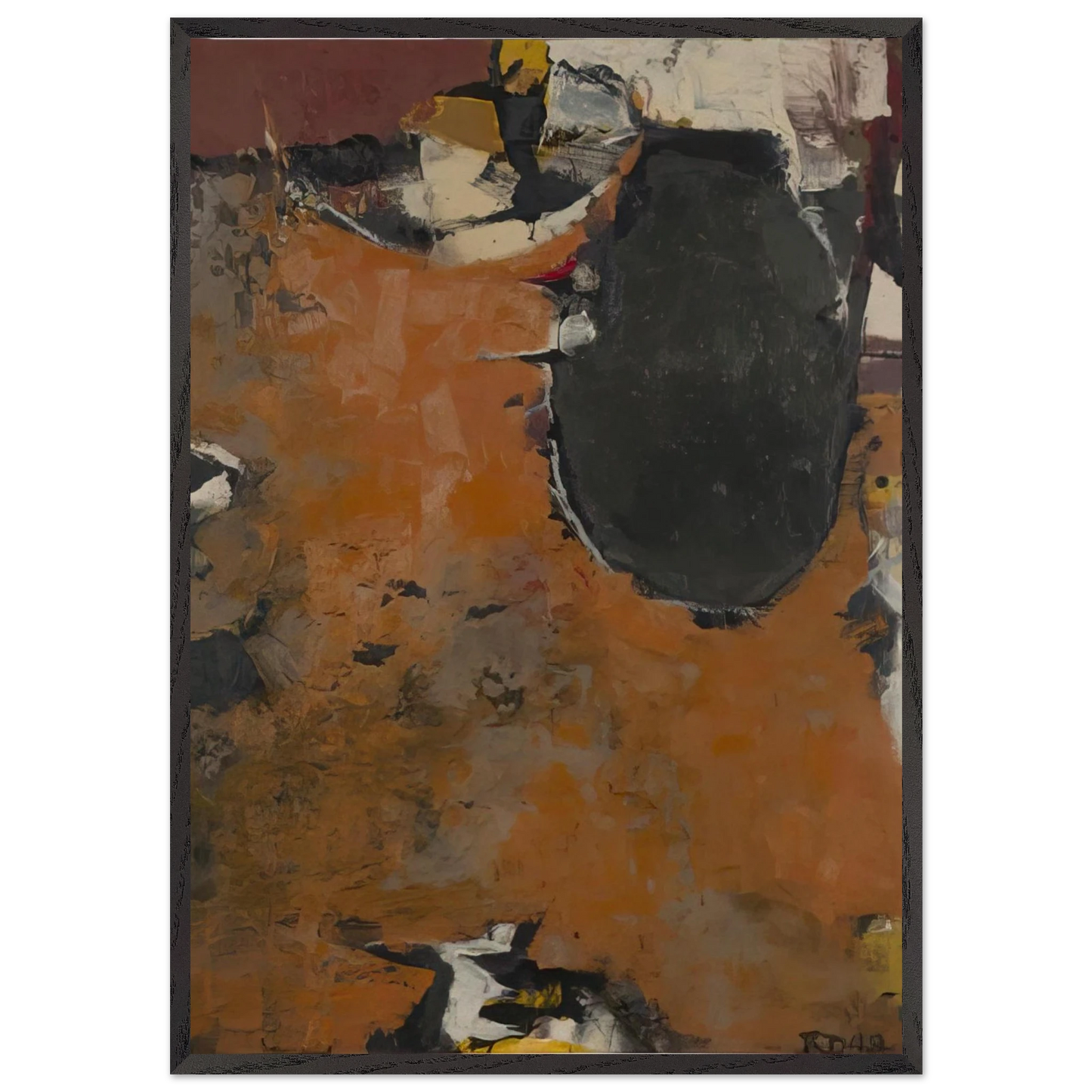 Painting II - Richard Diebenkorn Framed Art Print – Black Wooden Frame - Default Title - -Framed Art Print