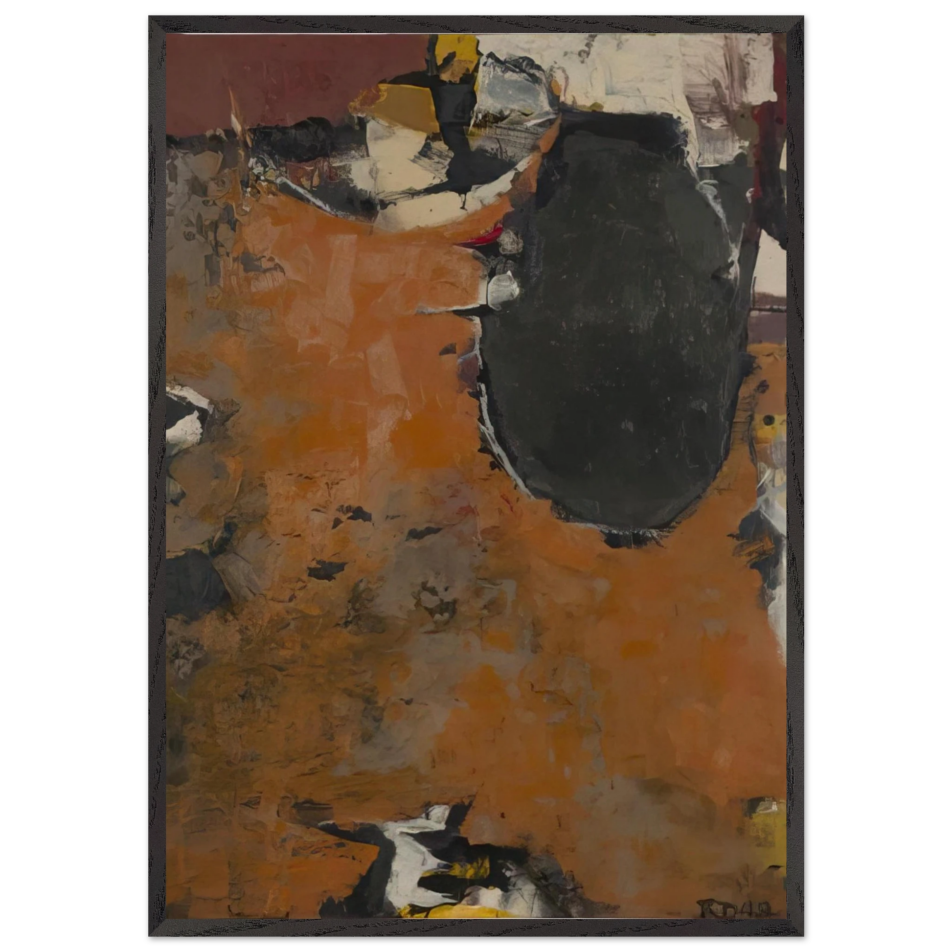 Painting II - Richard Diebenkorn Framed Art Print – Black Wooden Frame - Default Title - -Framed Art Print