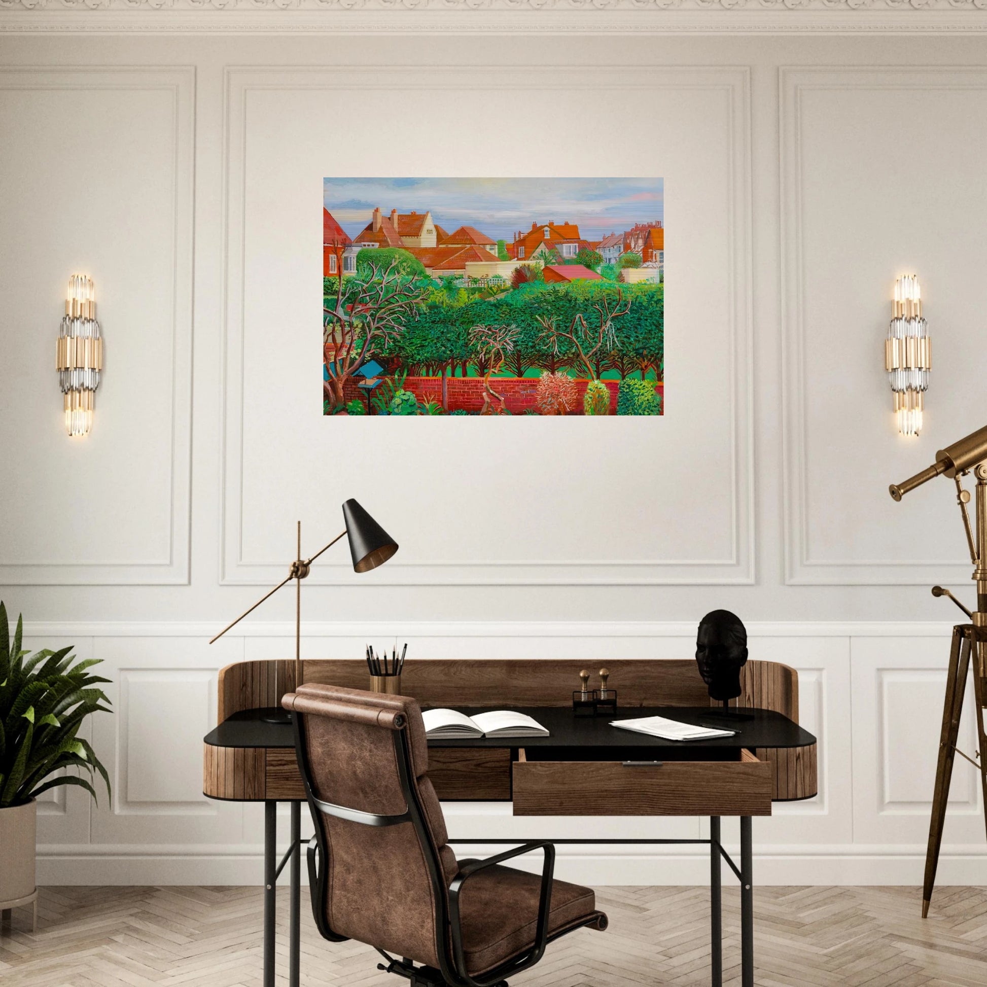 David Hockney - David Hockney Brushed Aluminum Print - 70x100 cm / 28x40 inches | David Hockney Aluminum Print | David Hockney Prints | David Hockney Art | Artwork by David Hockney