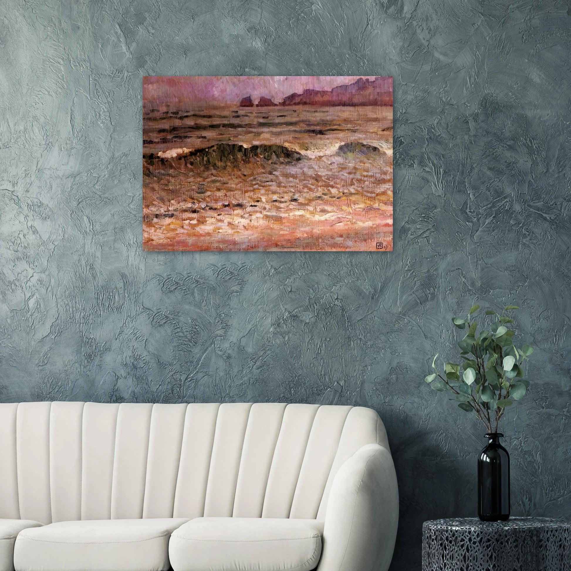 RAIN JERSEY 1907 - Theo van Rysselberghe Brushed Aluminum Print - 70x100 cm / 28x40 inches | Theo van Rysselberghe Aluminum Print | Theo van Rysselberghe Prints