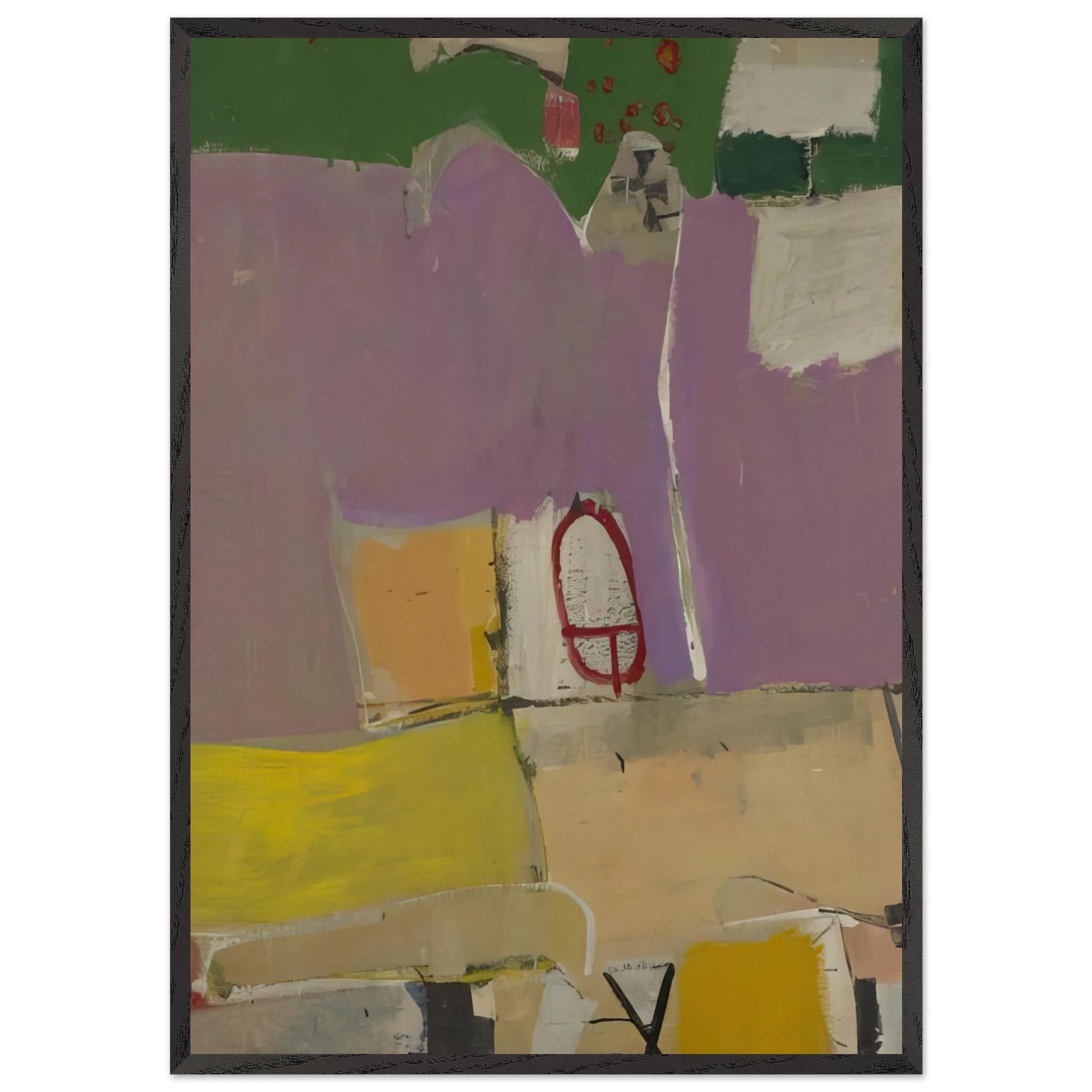 Albuquerque 4 - Richard Diebenkorn Framed Art Print – Black Wooden Frame - Default Title - -Framed Art Print