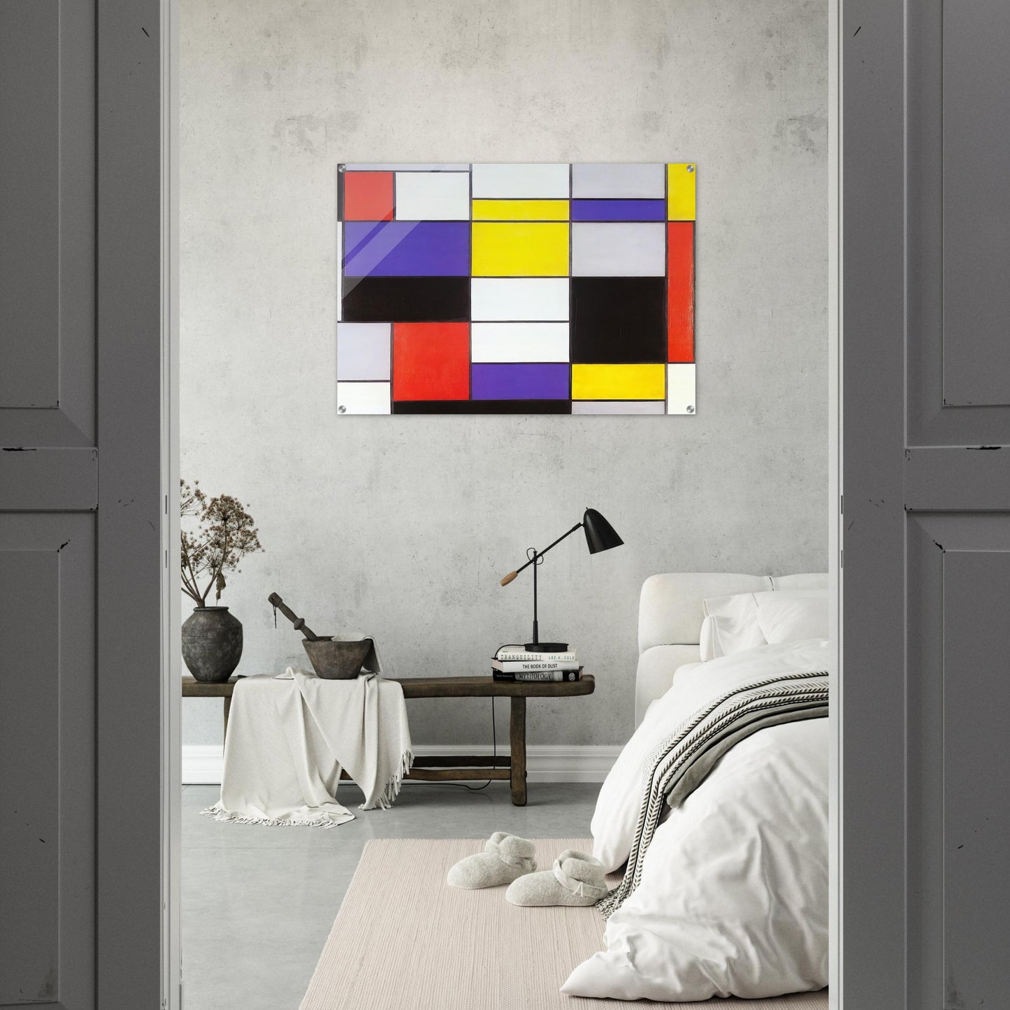 Composition A - Piet Mondrian Acrylic Print - 70x100 cm / 28x40″ inches