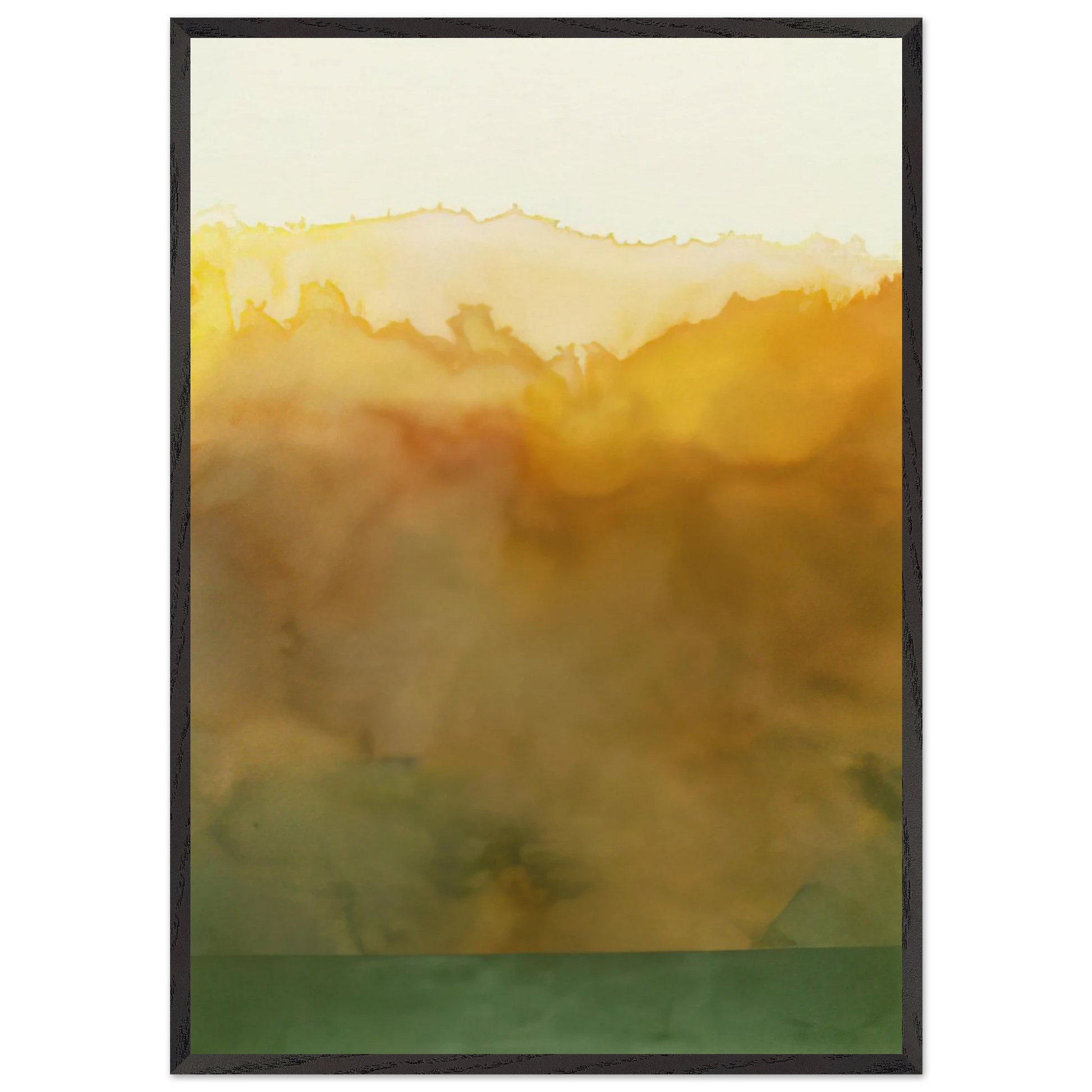 Turtle - 1977 - Ronnie Landfield Framed Art Print – Black Wooden Frame - Default Title - -Framed Art Print