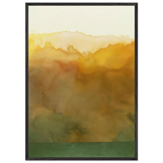 Turtle - 1977 - Ronnie Landfield Framed Art Print – Black Wooden Frame - Default Title - -Framed Art Print