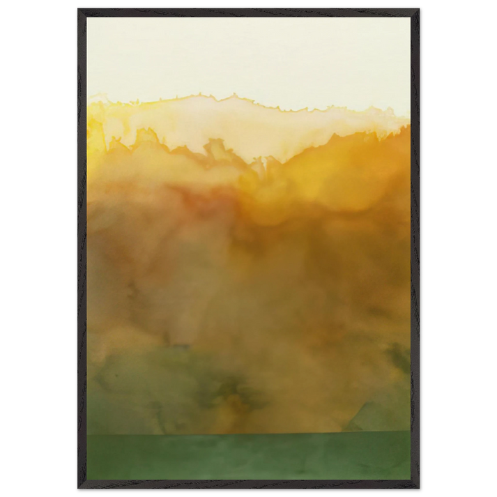 Turtle - 1977 - Ronnie Landfield 70x100 cm / 28x40 inches Framed Art Print – Black Wooden Frame