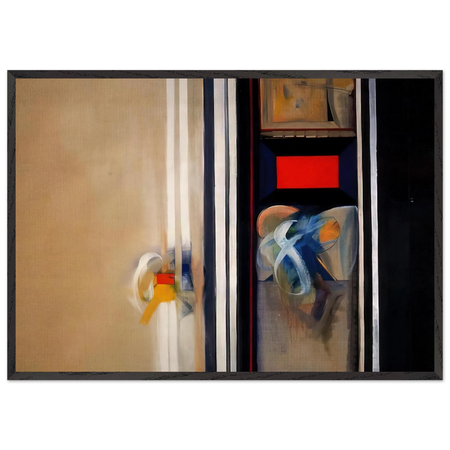 Treasury - Abstract Expressionism - Miriam Schapiro Framed Art Print – Black Wooden Frame - Default Title - -Framed Art Print