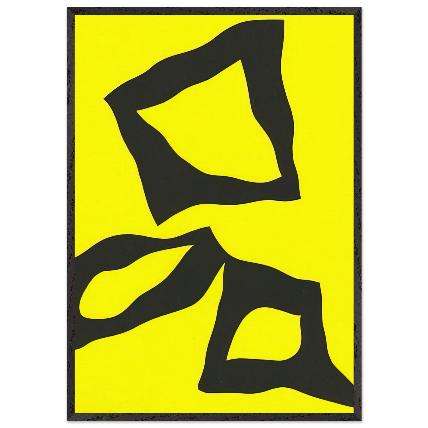 Hasard - Jean Arp Framed Art Print – Black Wooden Frame - Default Title - -Framed Art Print