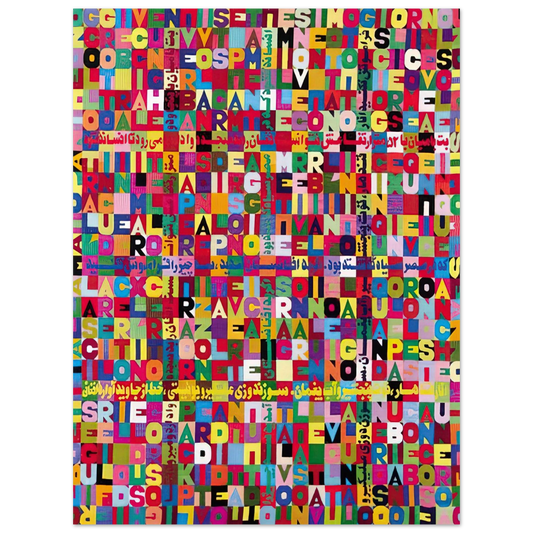 Alighiero Boetti - OGGI VENISETESIMO GIORNO UNDICESIMO MESE ANNO MILLENOVEIOOO ANTOTO ALIGHIERO E BOETTI ALLAMATO Fine Art Poster - Default Title