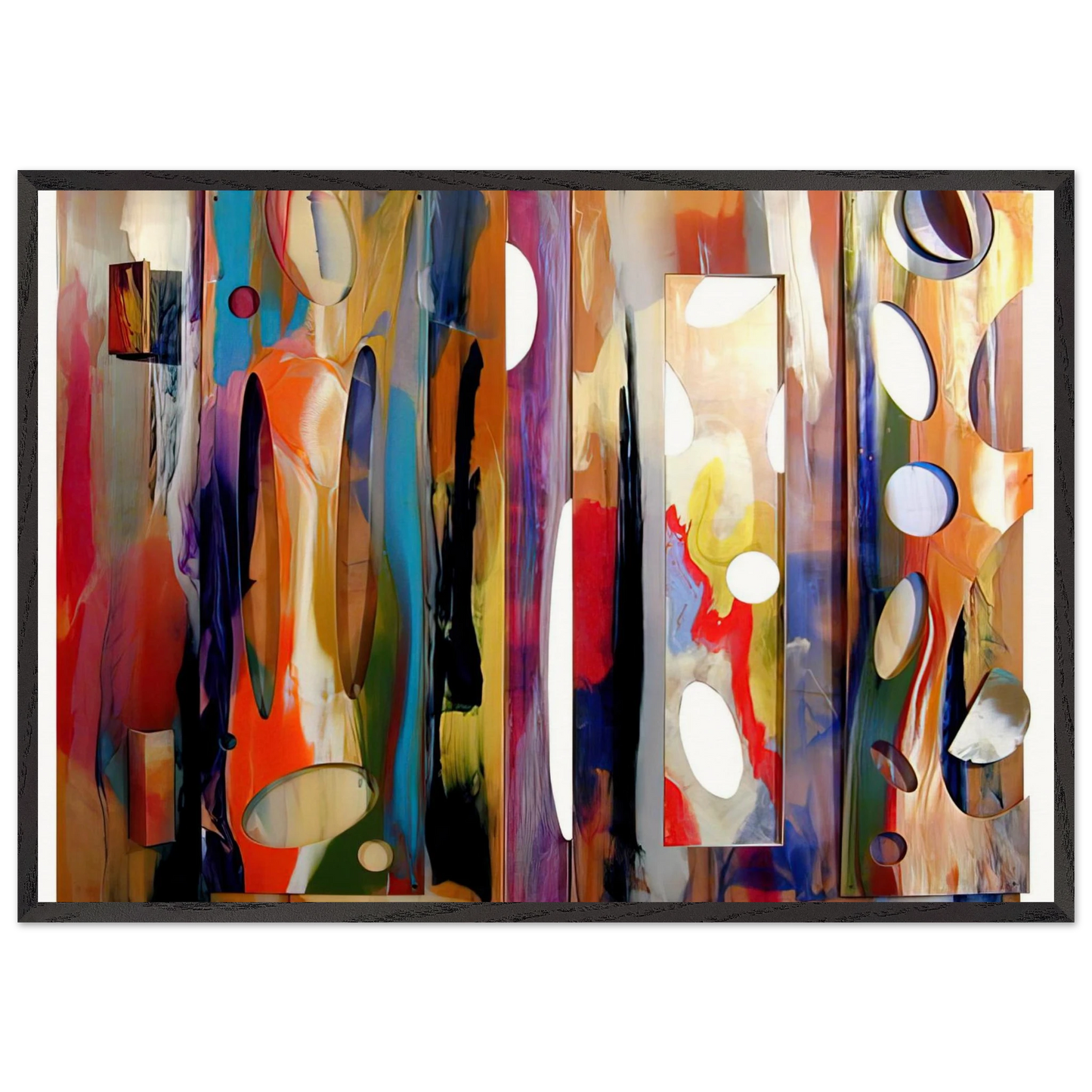 Tapestry - Sam Gilliam Framed Art Print – Black Wooden Frame - Default Title - -Framed Art Print