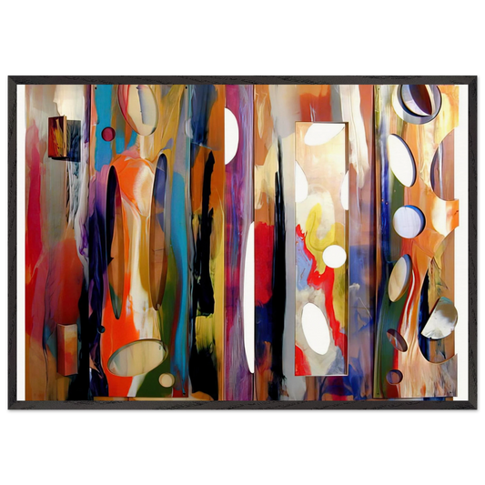 Tapestry - Sam Gilliam Framed Art Print – Black Wooden Frame - Default Title - -Framed Art Print