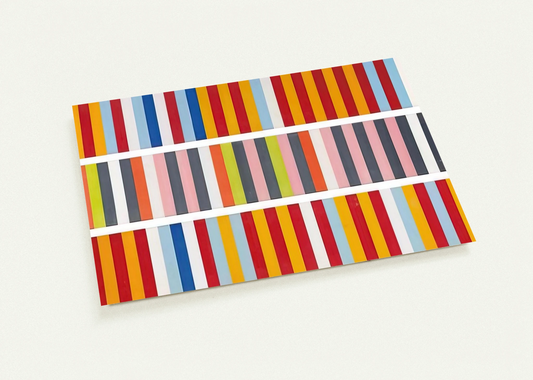 Barricades - 1968 By Gene Davis Pack of 10 Post Cards | Gene Davis Post Cards | A6 (10.5 x 14.8 cm) - 4.1 x 5.8 inches