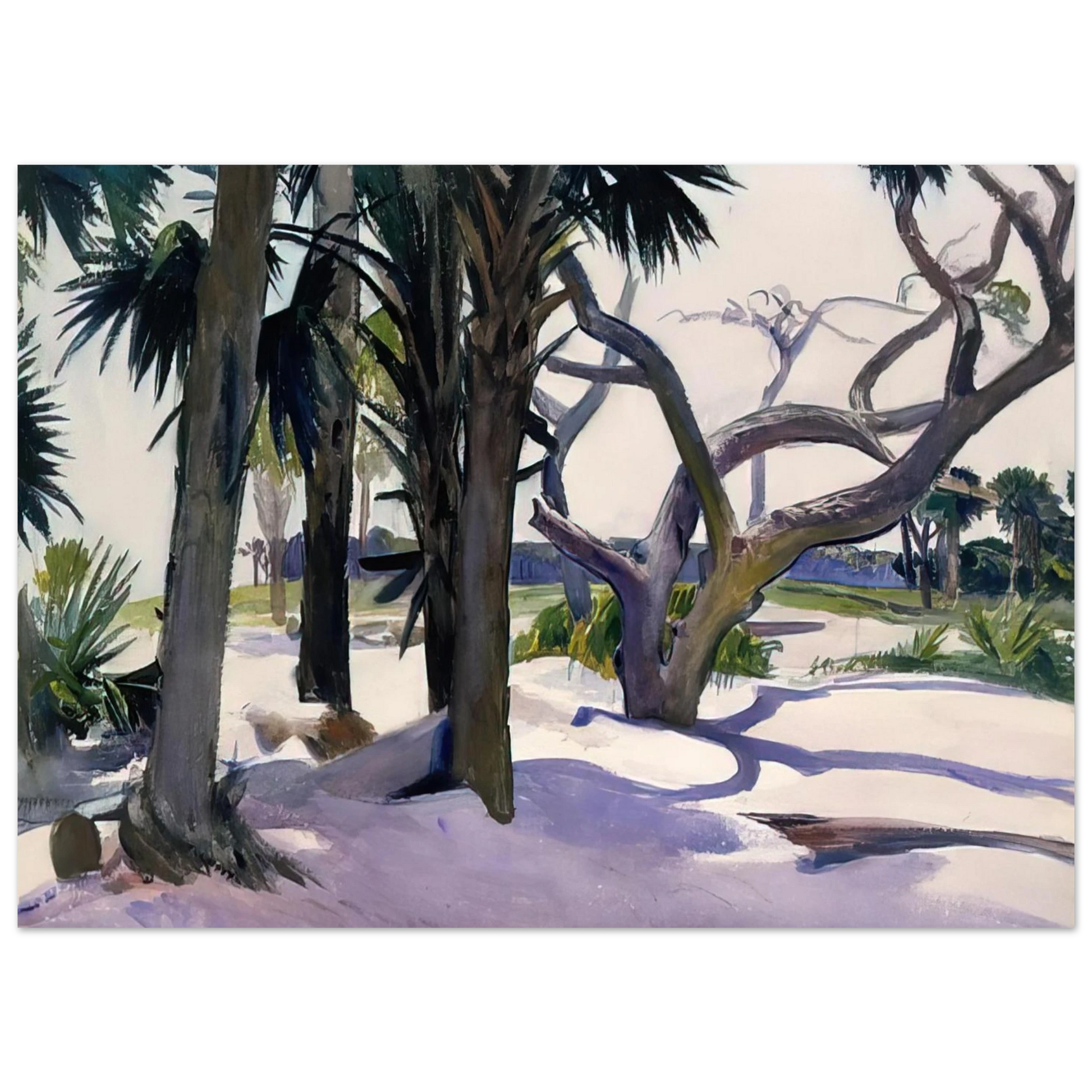 Edward Hopper - Folly Beach, Charleston, South Carolina Fine Art Poster - 40x60 cm / 16x24 inches