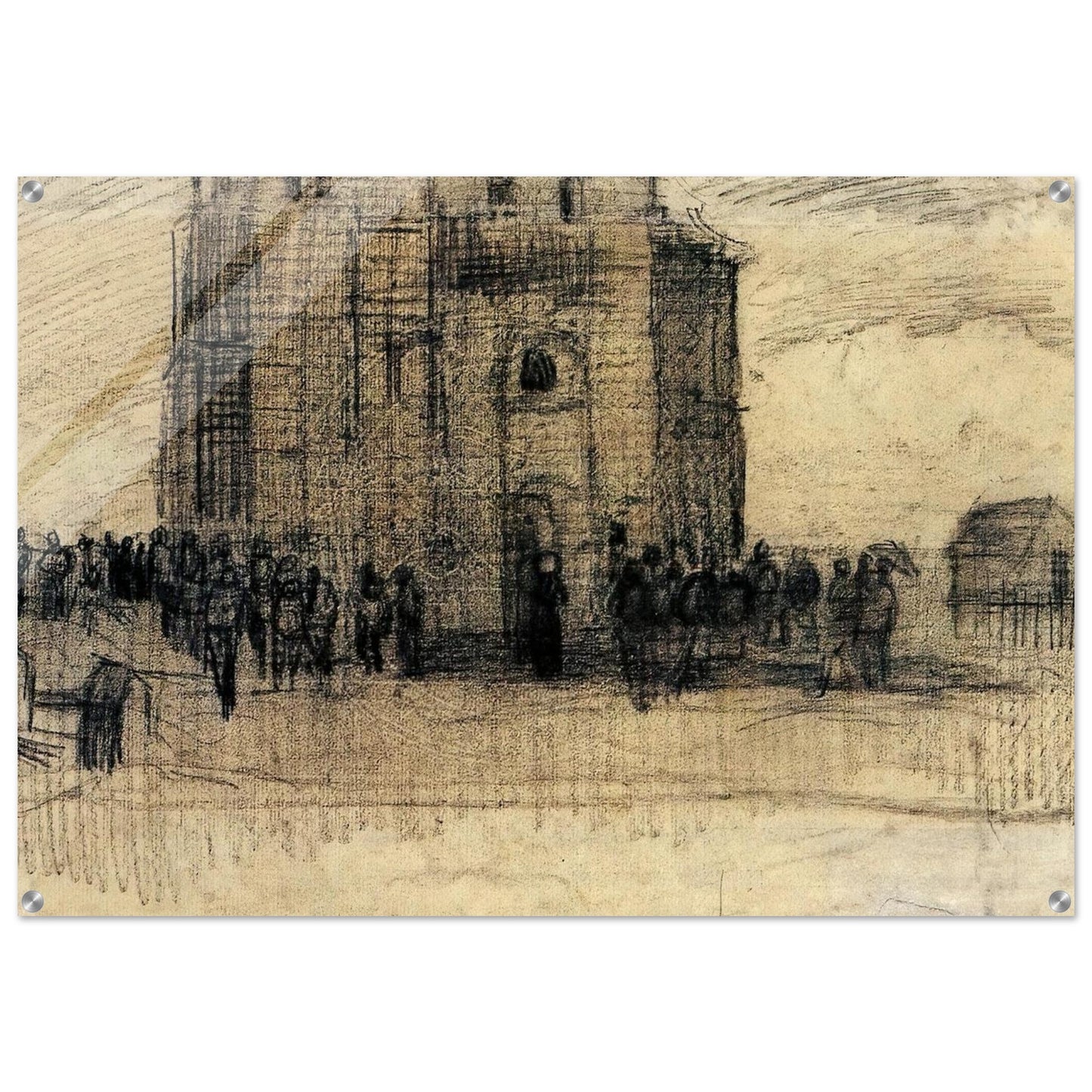 Sale of Building Scrap - Vincent van Gogh Acrylic Print - 70x100 cm / 28x40″ inches