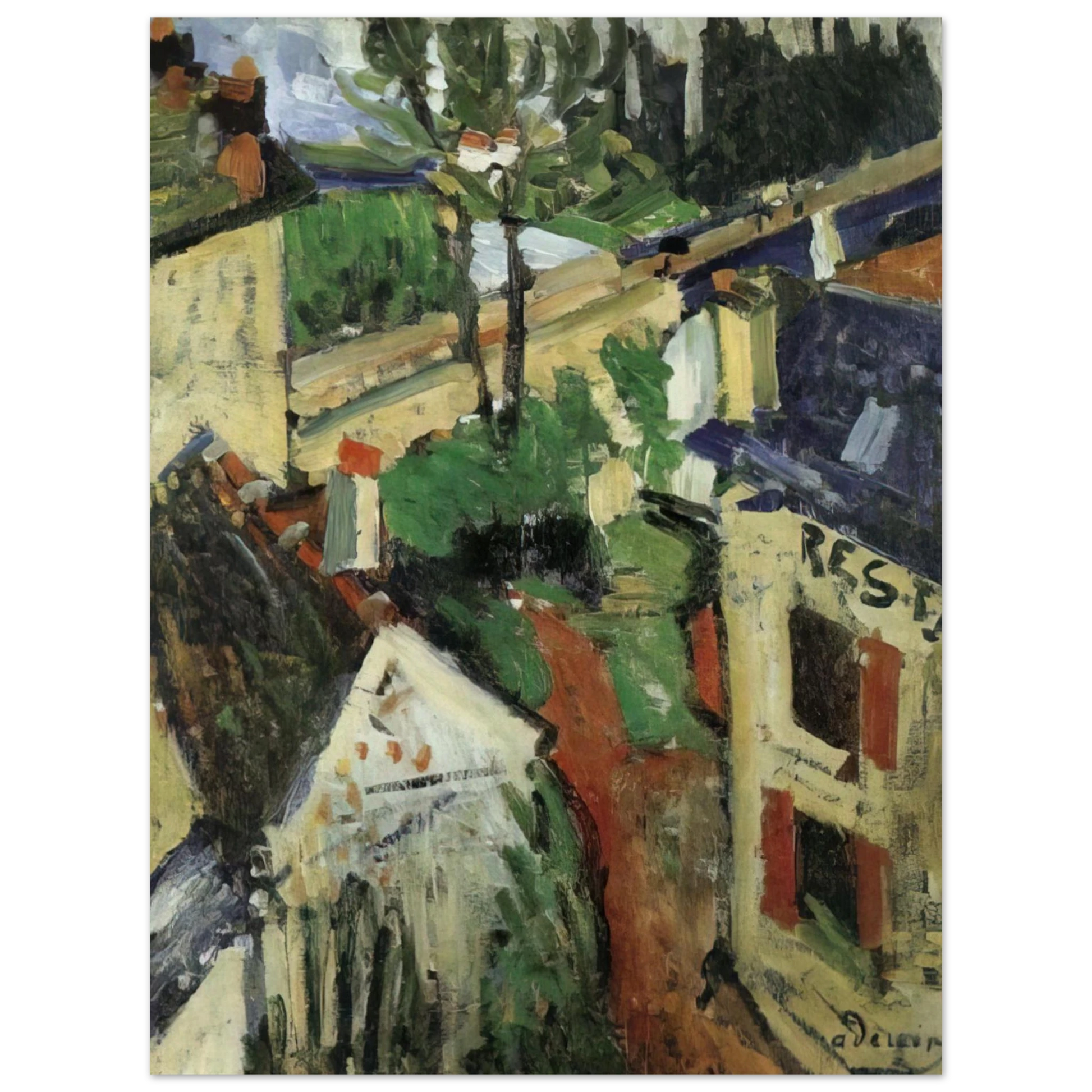Andre Derain - BAKER S HOTEL Fine Art Poster - Default Title