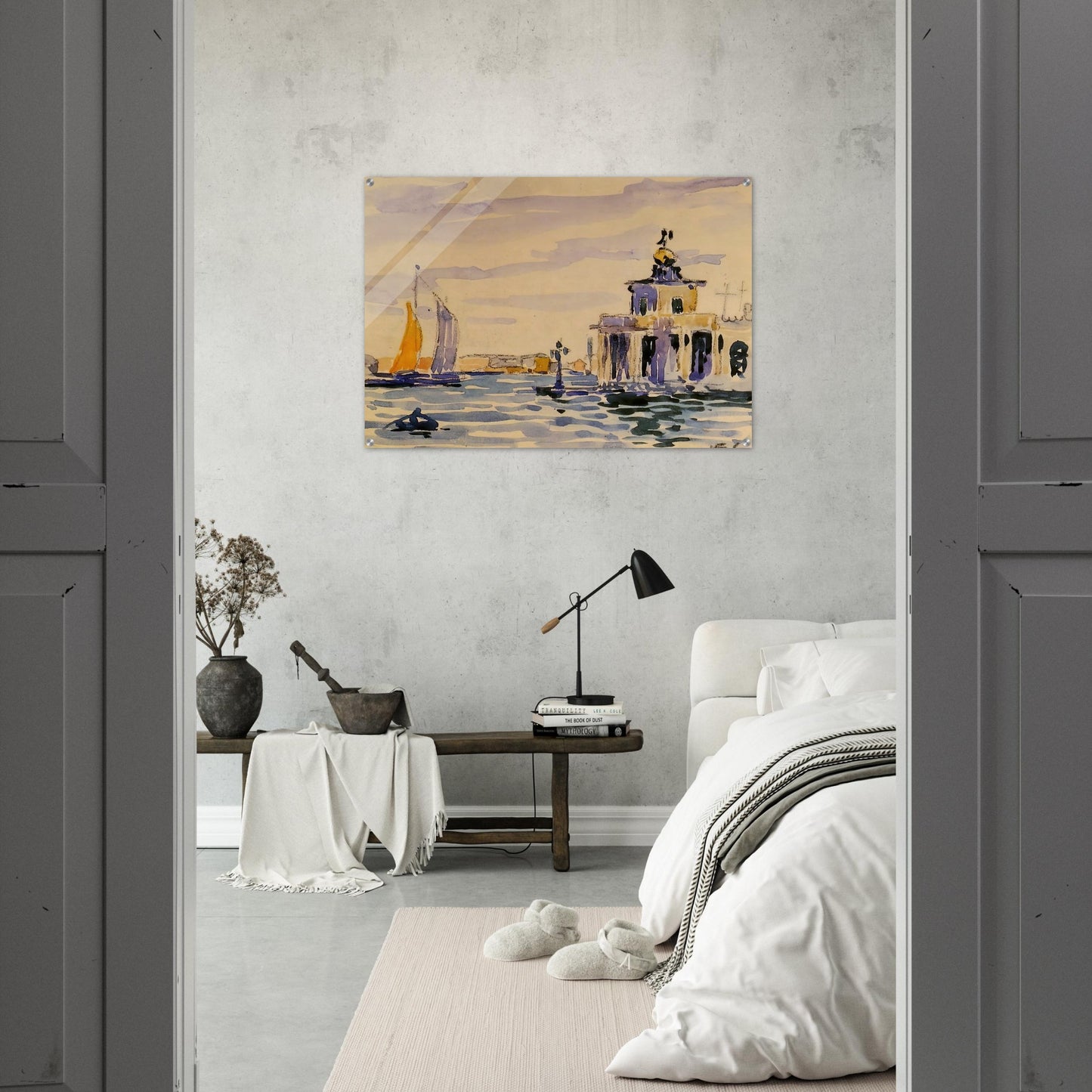 La Dogana - Henri-Edmond Cross Acrylic Print - 70x100 cm / 28x40″ inches