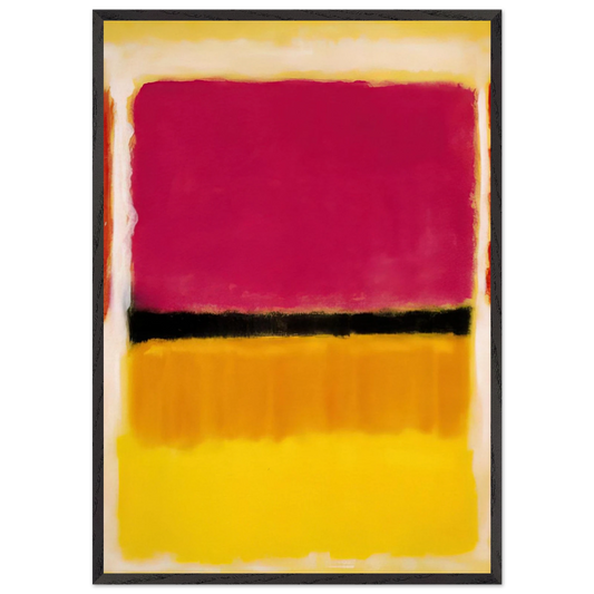Violet Black Orange Yellow on White and Red - 1949 - Mark Rothko Framed Art Print – Black Wooden Frame - Default Title - -Framed Art Print