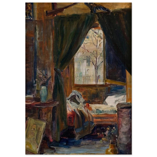 Interior of the Atelier De Auteuil - Tarsila do Amaral Brushed Aluminum Print - 70x100 cm / 28x40 inches | Tarsila do Amaral Aluminum Print | Tarsila do Amaral Prints