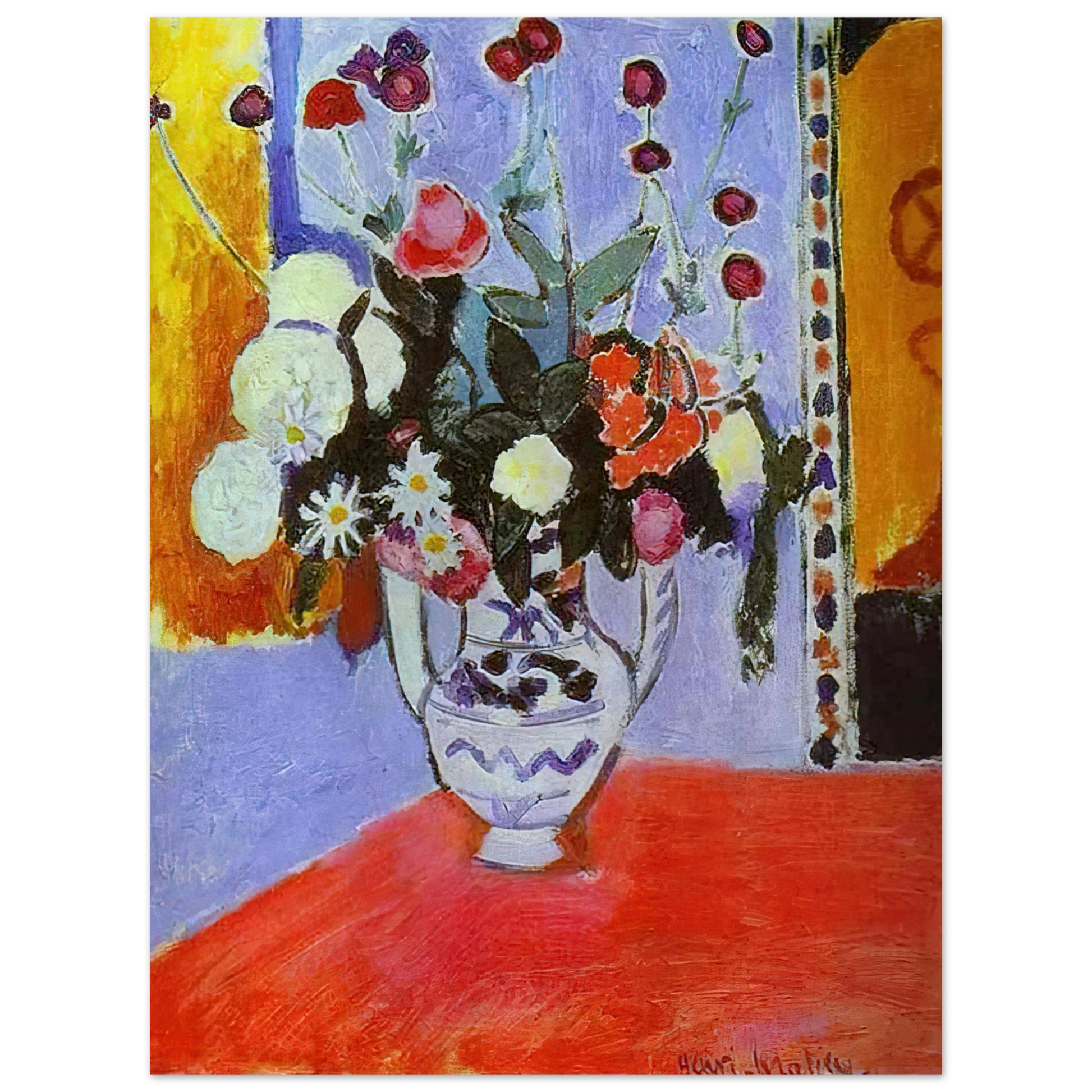 Henri Matisse - A BUNCH OF FLOWERS 1907 Fine Art Poster - Default Title