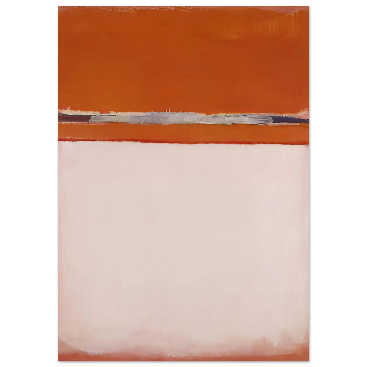 Mark Rothko - No.18 - 1951 Wall Art - 21x29.7 cm / 8x12" - Premium Wooden Framed Poster With Fine Art Paper - Black frame