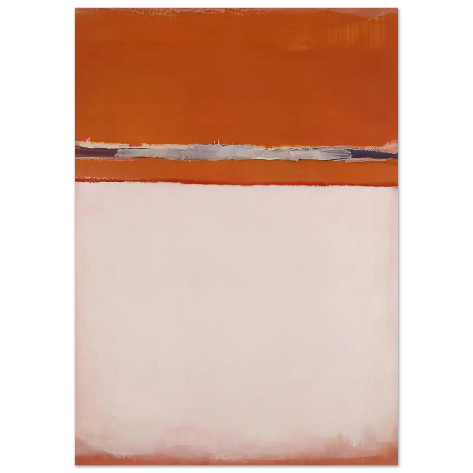 Mark Rothko - No.18 - 1951 Wall Art - 21x29.7 cm / 8x12" - Premium Wooden Framed Poster With Fine Art Paper - Black frame