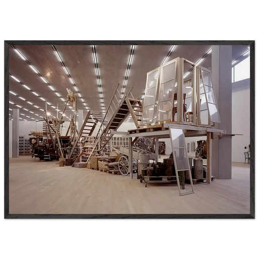 Garden Sculpture - 1996 - Dieter Roth Framed Art Print – Black Wooden Frame - Default Title - -Framed Art Print