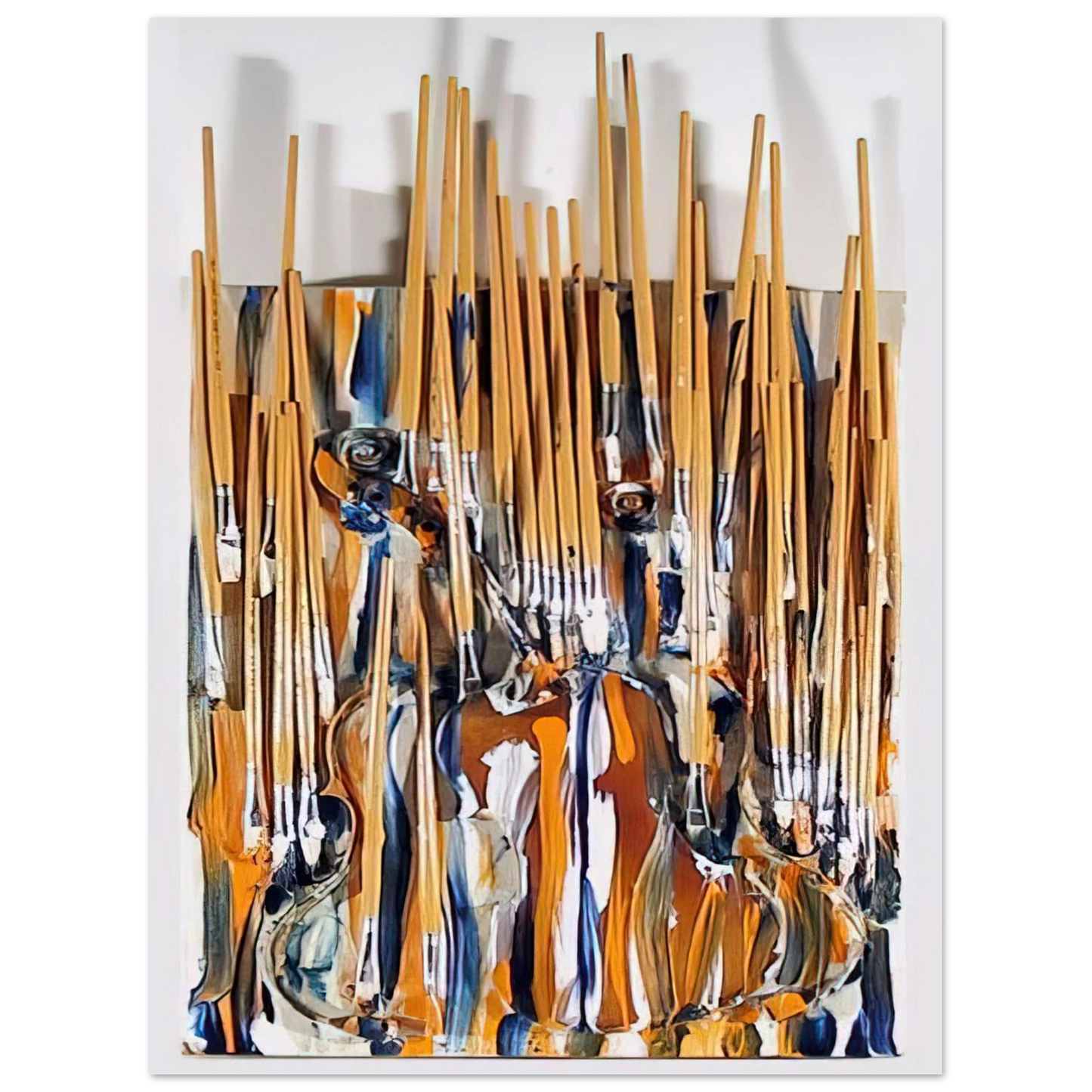 Arman - Paintbrushes  Violin - II - 1980 Fine Art Poster - Default Title