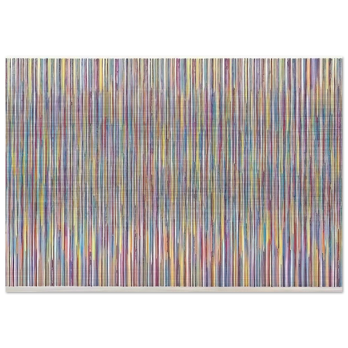 Monet's Garden - 1980 - Gene Davis Brushed Aluminum Print - 70x100 cm / 28x40 inches | Gene Davis Aluminum Print | Gene Davis Prints