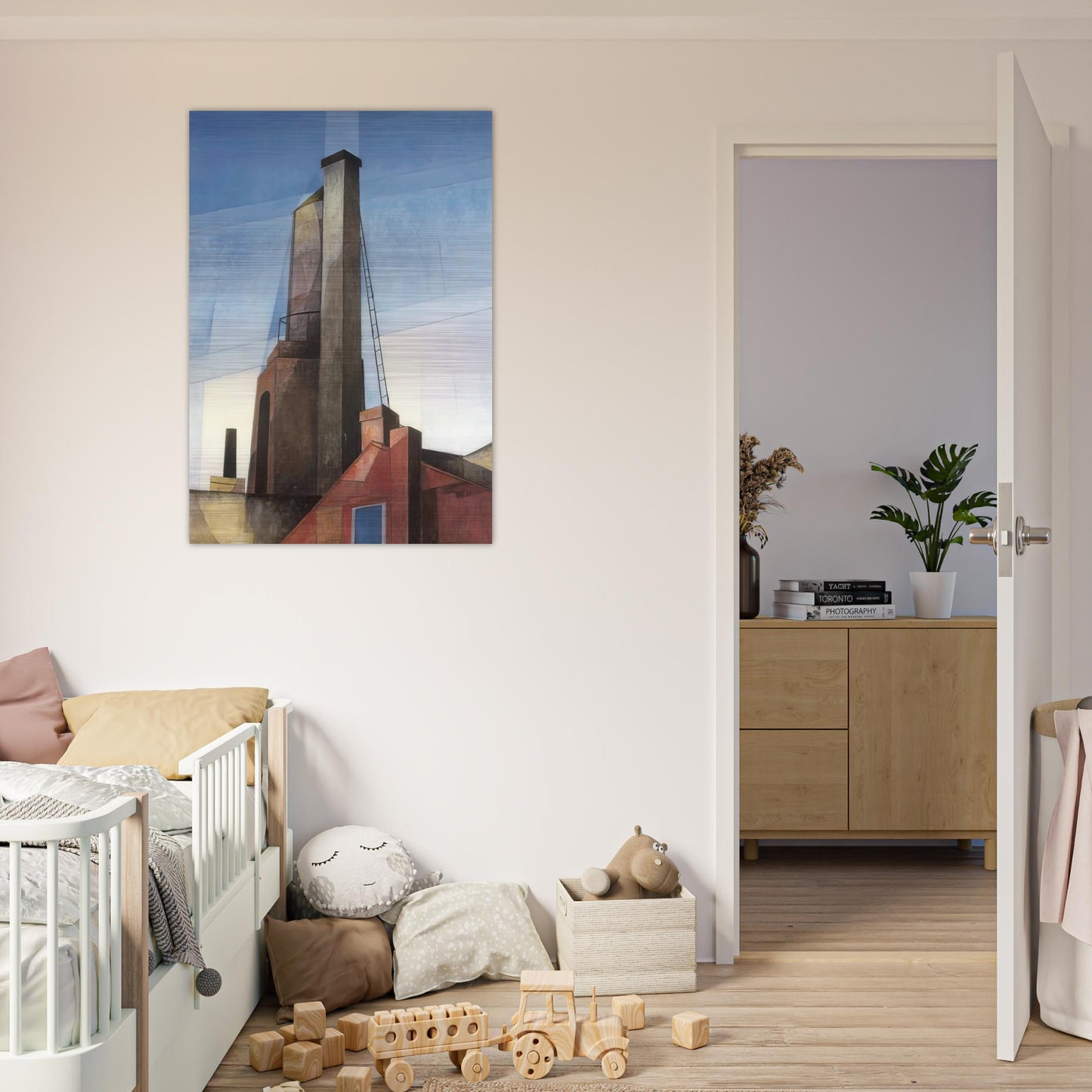 Aucassin and Nicolette - 1921 - Charles Demuth Brushed Aluminum Print - 70x100 cm / 28x40 inches | Charles Demuth Aluminum Print | Charles Demuth Prints