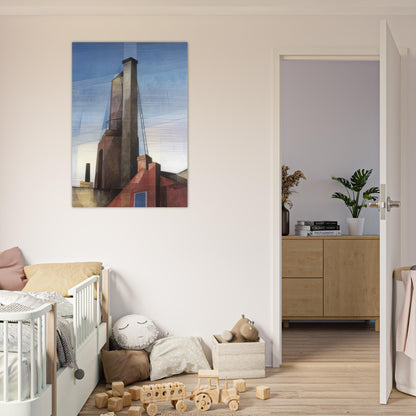 Aucassin and Nicolette - 1921 - Charles Demuth Brushed Aluminum Print - 70x100 cm / 28x40 inches | Charles Demuth Aluminum Print | Charles Demuth Prints