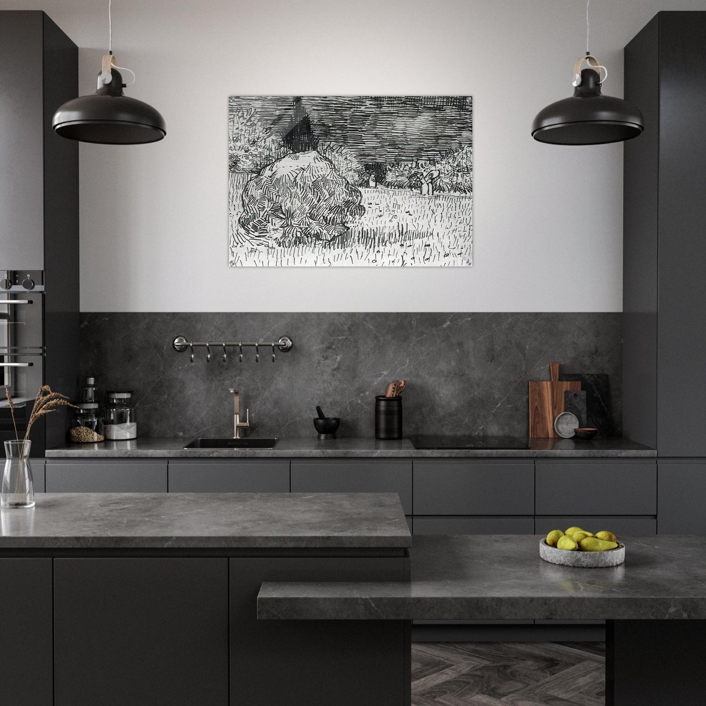 Bush in the Park at Arles - Vincent van Gogh Acrylic Print - 70x100 cm / 28x40″ inches