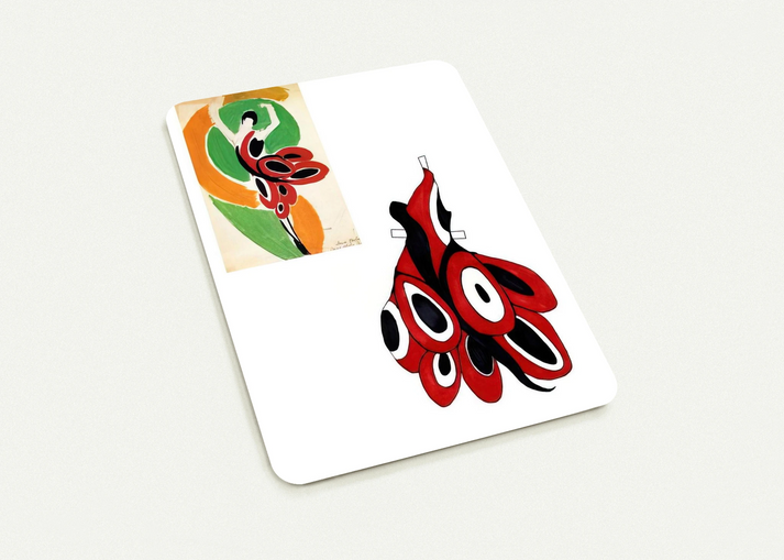 FASHION ILLUSTRATION 6 By Sonia Delaunay Pack of 10 Post Cards | Sonia Delaunay Post Cards | A6 (10.5 x 14.8 cm) - 4.1 x 5.8 inches