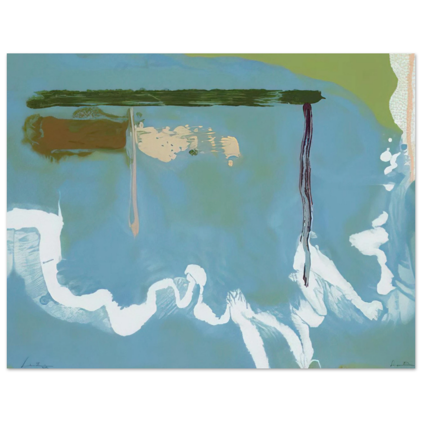 Helen Frankenthaler - Skywriting - 1997 Wall art - 21x29.7 cm / 8x12" - Fine Art Poster - -