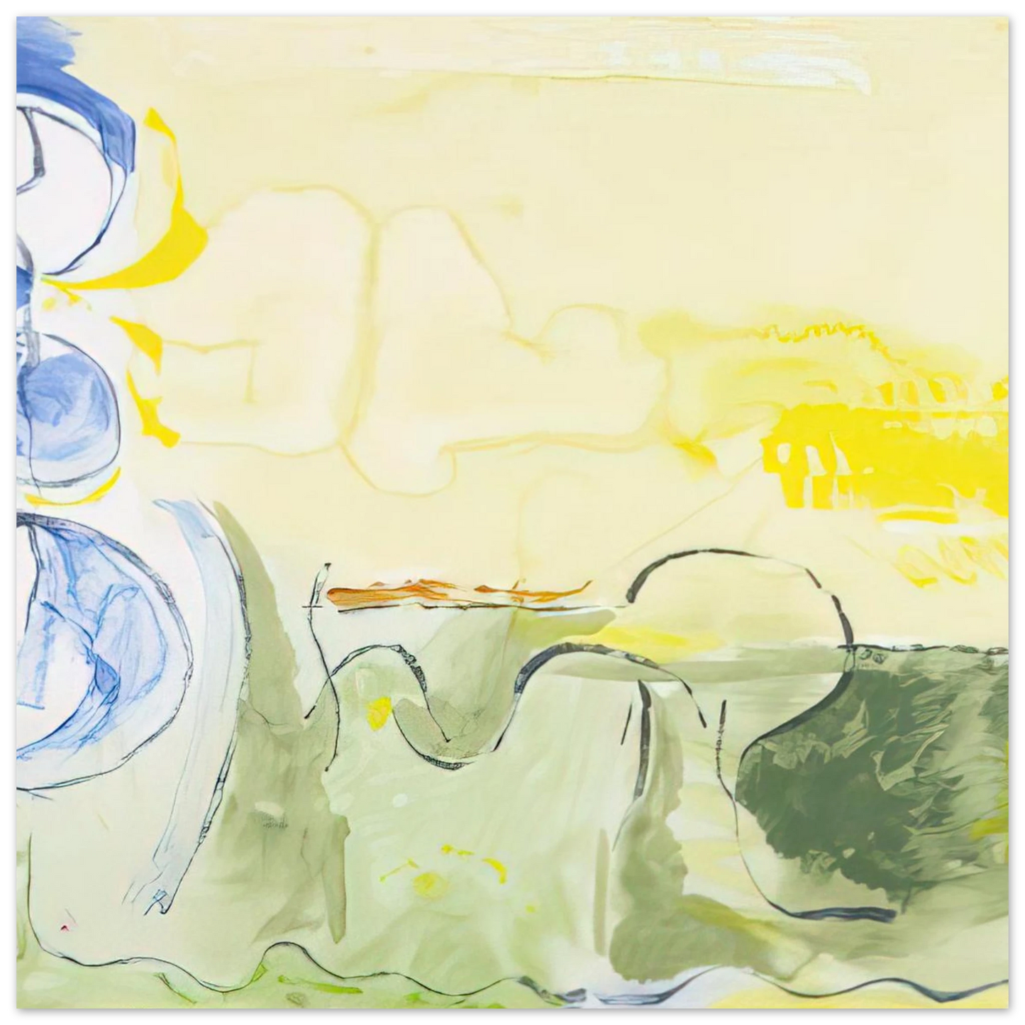 Helen Frankenthaler - Flotilla - 2006 Wall art - A3 (29.7 x 42  cm) - Fine Art Poster - -