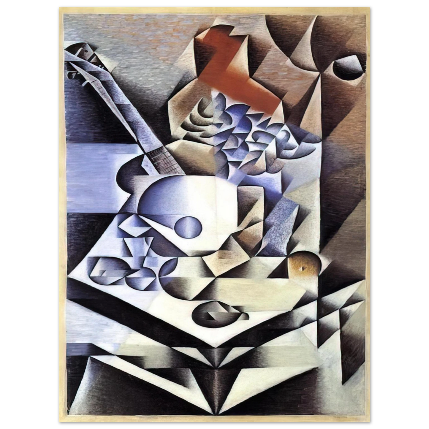 Juan Gris - STILL LIFE WITH FLOWERS 1912 Fine Art Poster - Default Title