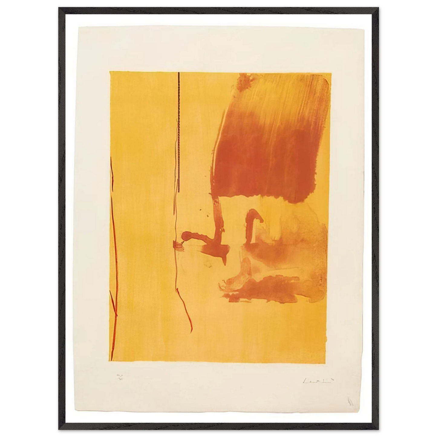 Helen Frankenthaler - Harvest - 1976 Wall art - 15x20 cm / 6x8 inches - Fine Art Poster - -
