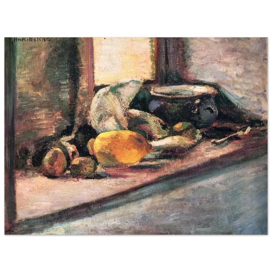 Henri Matisse - BLUE POT AND LEMON 1897 Fine Art Poster - Default Title