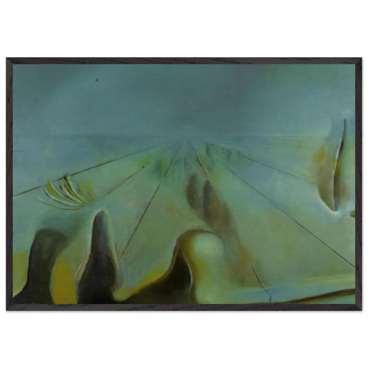 ENIGMA UNFINISHED VERSION OF THE THREE GLORIOUS ENIGMAS OF GALA - Salvador Dali Framed Art Print – Black Wooden Frame - Default Title - -Framed Art Print