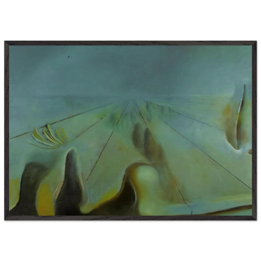 ENIGMA UNFINISHED VERSION OF THE THREE GLORIOUS ENIGMAS OF GALA - Salvador Dali Framed Art Print – Black Wooden Frame - Default Title - -Framed Art Print