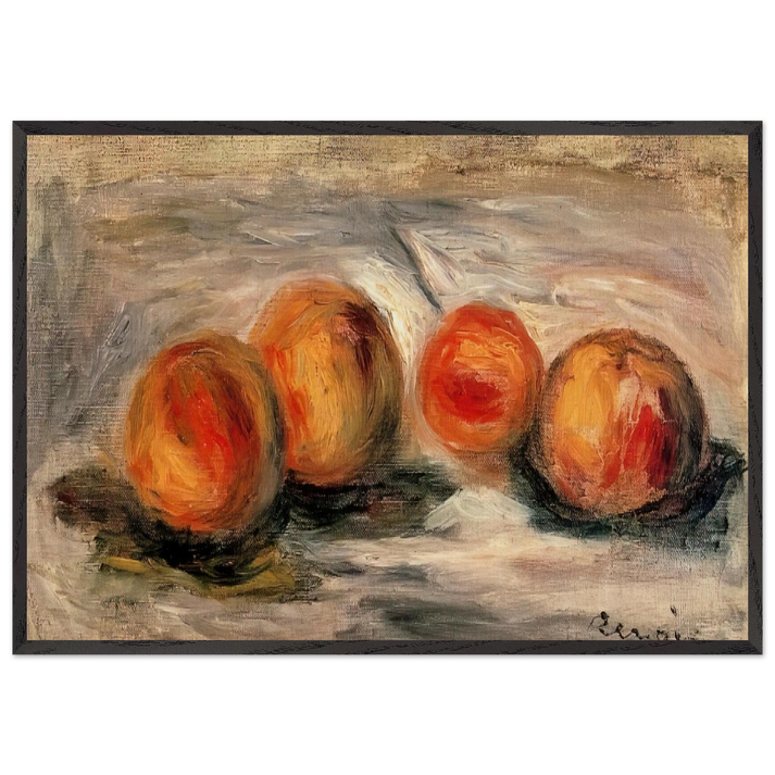 Peaches N2 - Pierre-Auguste Renoir 70x100 cm / 28x40 inches Framed Art Print – Black Wooden Frame