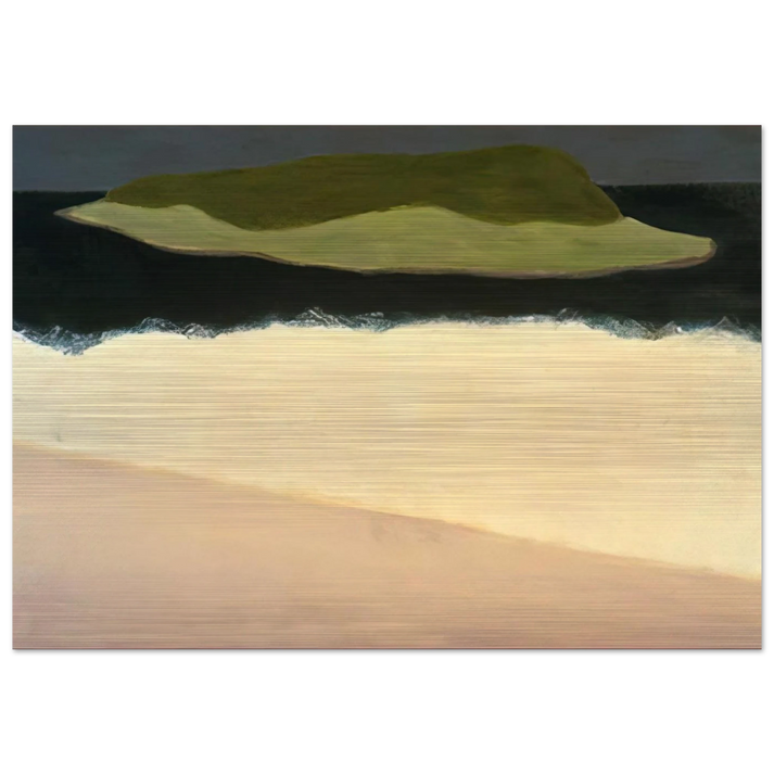 Offshore Island - 1958 - Milton Avery Brushed Aluminum Print - 70x100 cm / 28x40 inches | Milton Avery Aluminum Print | Milton Avery Prints