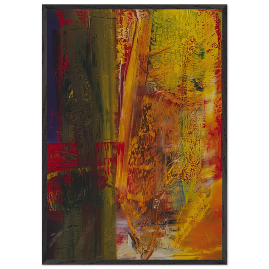 OLBERG 1986 - Gerhard Richter 70x100 cm / 28x40 inches Framed Art Print – Black Wooden Frame