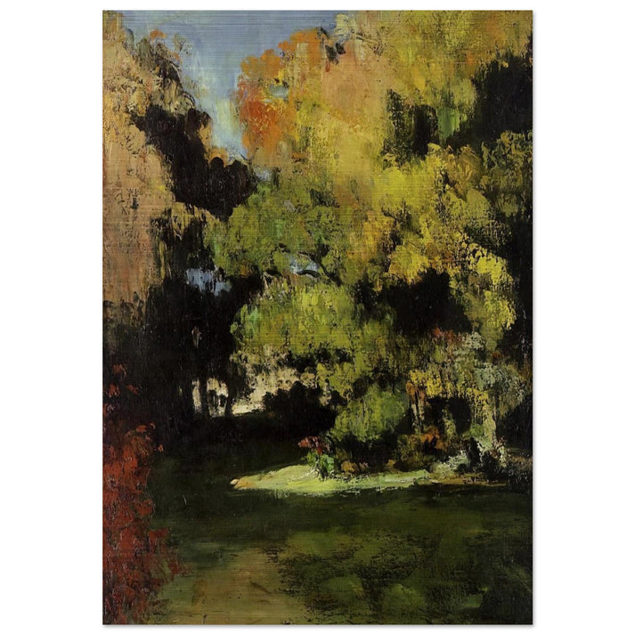 Clearing - Paul Cézanne Brushed Aluminum Print - 70x100 cm / 28x40 inches | Paul Cézanne Aluminum Print | Paul Cézanne Prints