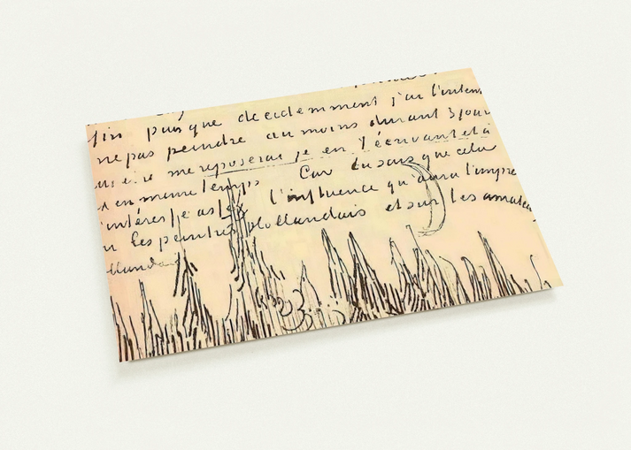 A Lane of Cypresses with a Couple Walking By Vincent van Gogh Pack of 10 Post Cards | Vincent van Gogh Post Cards | A6 (10.5 x 14.8 cm) - 4.1 x 5.8 inches