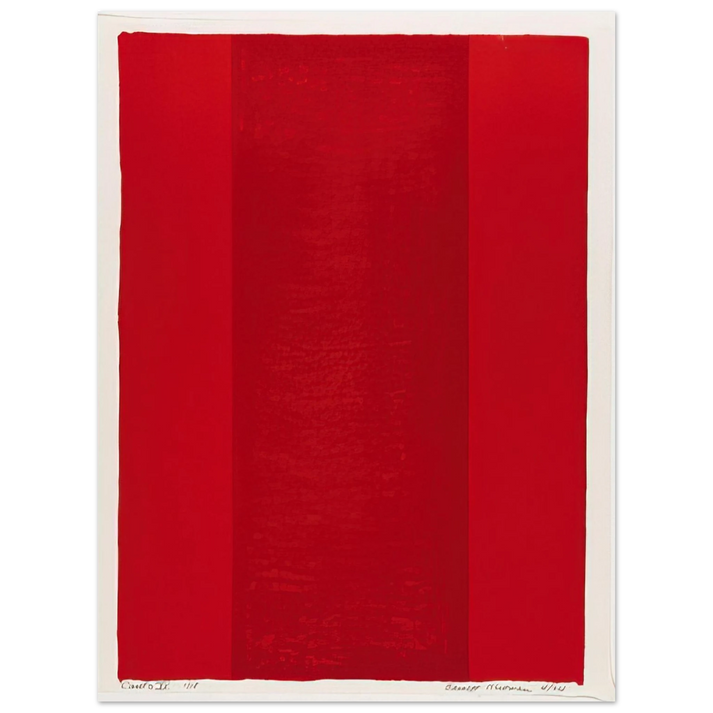 Barnett Newman - Canto XV  75x100 cm / 30x40inches Fine Art Poster