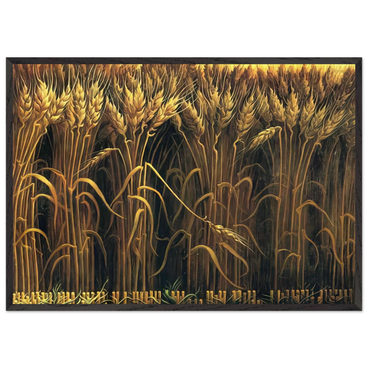 WHEAT - Thomas Hart Benton Framed Art Print – Black Wooden Frame - Default Title - -Framed Art Print