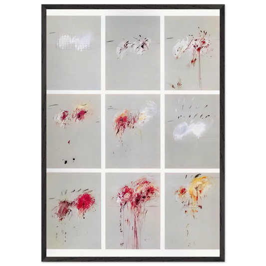 Nine Discourses on Commodus - Cy Twombly Framed Art Print – Black Wooden Frame - Default Title - -Framed Art Print