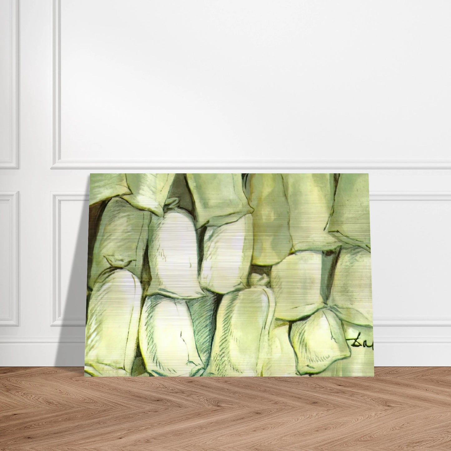 SET DESIGN FOR THE BALLET LOS SACOS DEL MOLINERO 3 - Salvador Dali Brushed Aluminum Print - 70x100 cm / 28x40 inches | Salvador Dali Aluminum Print | Salvador Dali Prints
